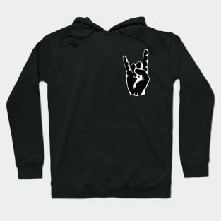 RAISE YOUR HORNS! Black and White Hoodie